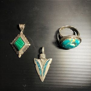 3 Piece Native Jade Jewelry
